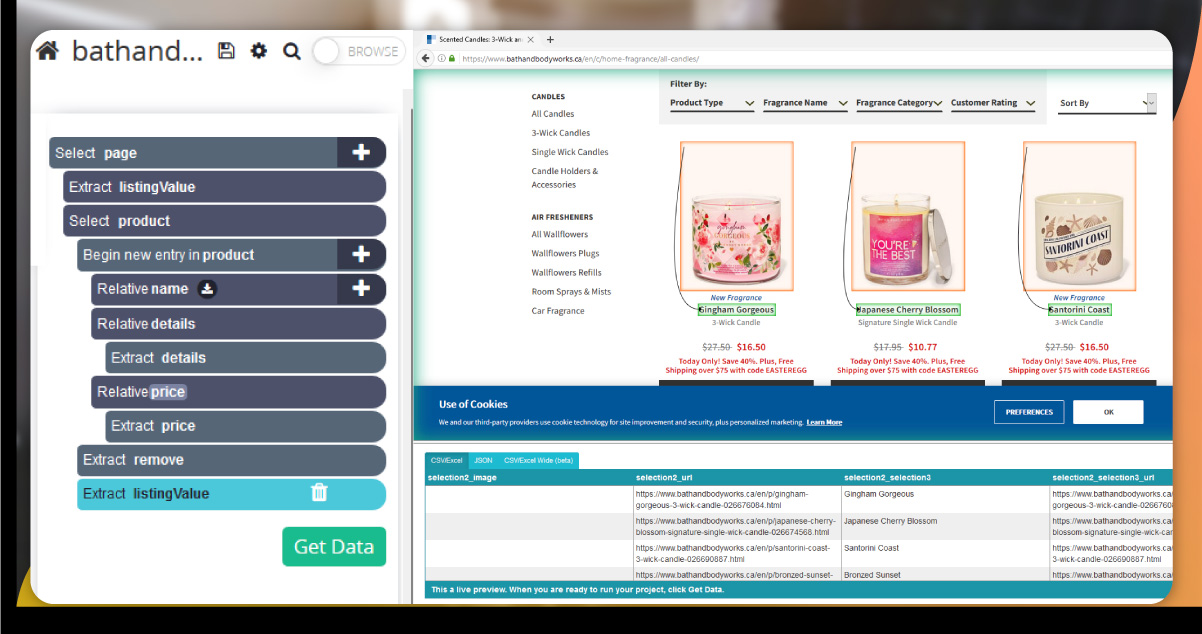 How to Scrape Bath and Body Works Without Coding?