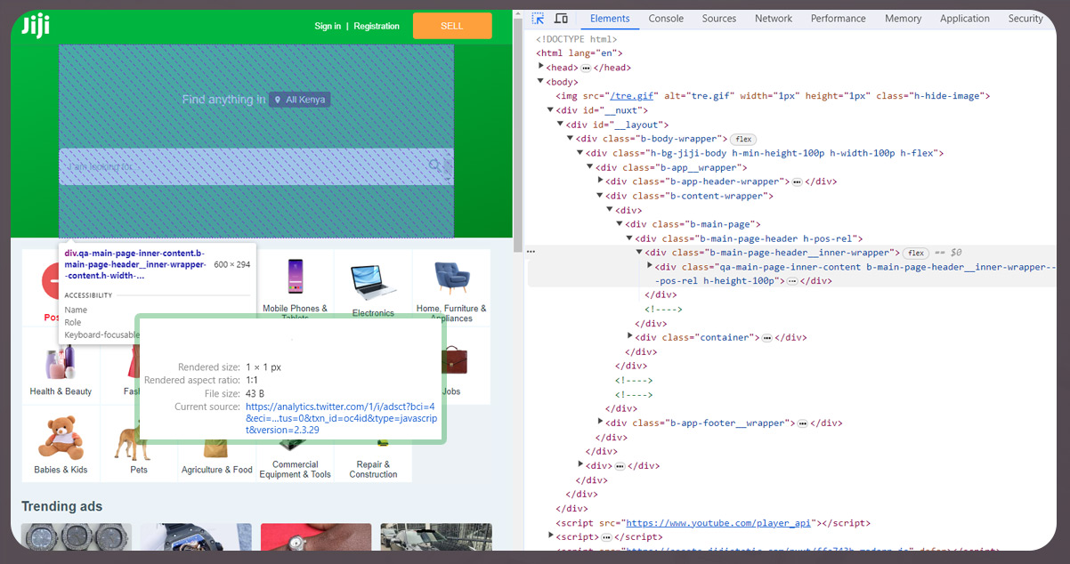Inspect-Jiji.co.ke-HTML
