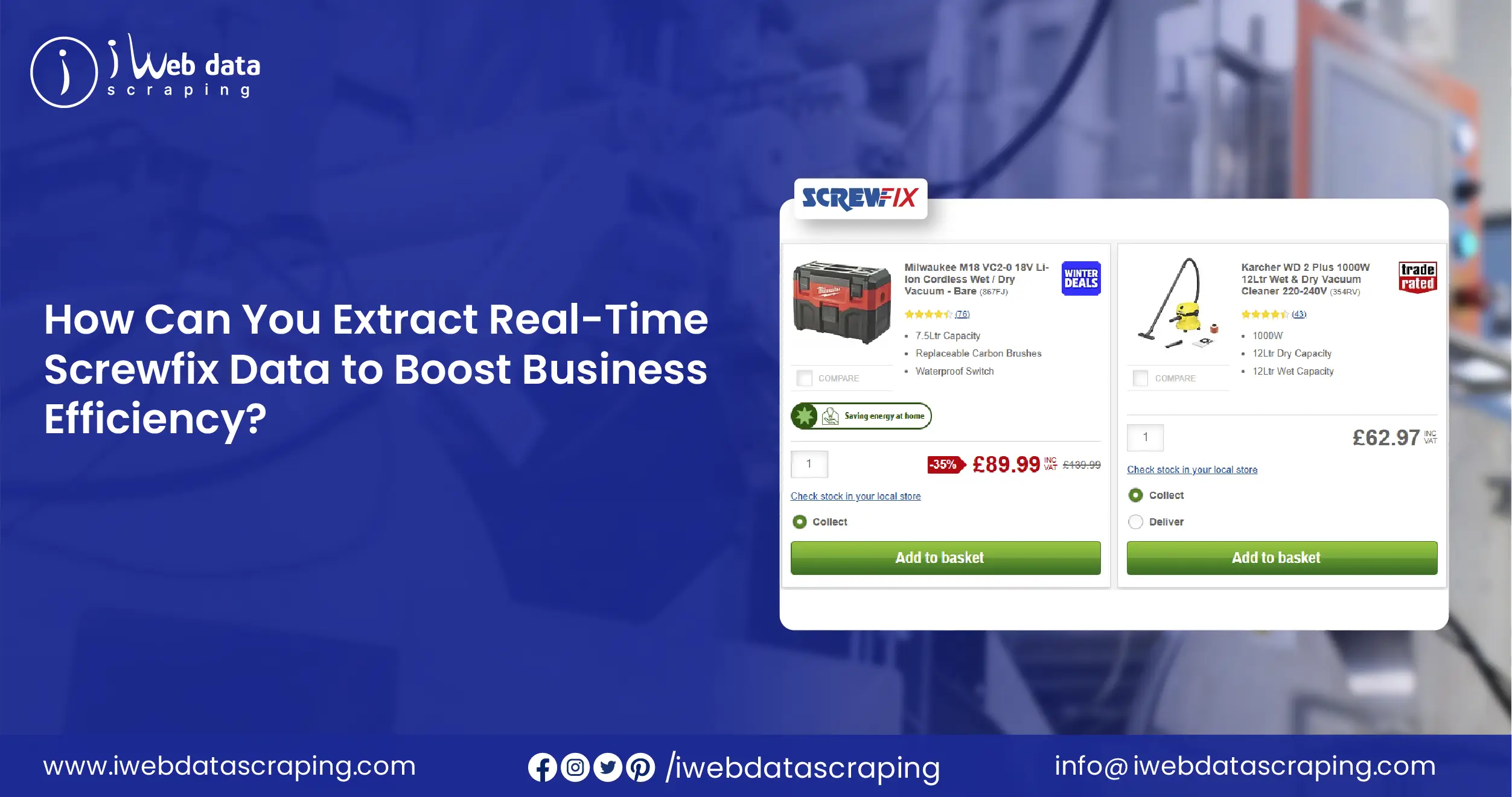 Extract Real Time Screwfix Data To Boost Business Efficiency Extract Real Time Screwfix Data To Boost Business Efficiency